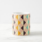 Geometrisches Muster überlappende Diamanten und Dr Kaffeetasse (Mittel)