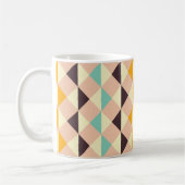 Geometrisches Muster überlappende Diamanten und Dr Kaffeetasse (Links)