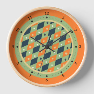 Geometrisches Muster Uhr