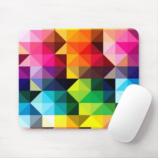 Geometrisches Muster Vector farbiges Mousepad (Mit Mouse)