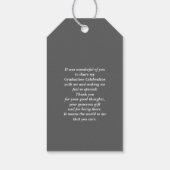 Geometrisches Muster Vielen Dank | ABSCHLUSS Geschenkanhänger (Rückseite)