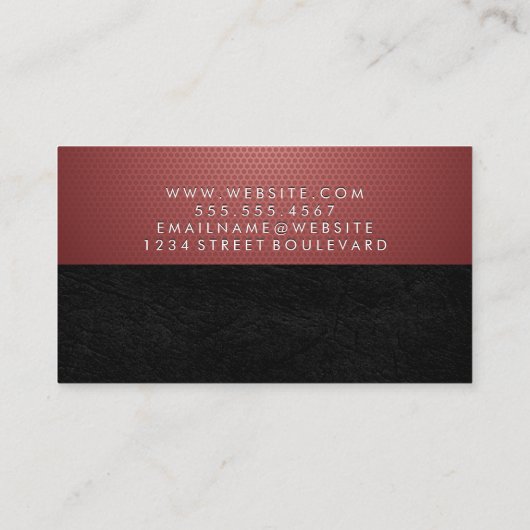 Geometrisches Muster Visitenkarte (Rückseite)