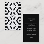 Geometrisches Muster Visitenkarte (Vorne/Hinten)