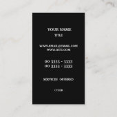 Geometrisches Muster Visitenkarte (Rückseite)