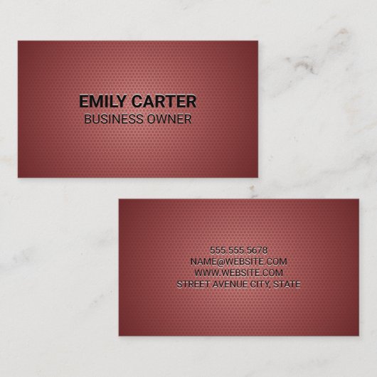 Geometrisches Muster Visitenkarte (Vorne/Hinten)