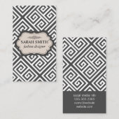 Geometrisches Muster Visitenkarte (Vorne/Hinten)