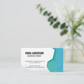 Geometrisches Muster Visitenkarte (Stehend Vorderseite)