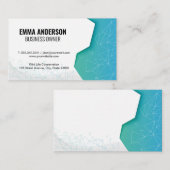 Geometrisches Muster Visitenkarte (Vorne/Hinten)