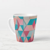 Geometrisches Muster von Pastel - Kleine Latte-Tas Milchtasse (Linke Ecke)
