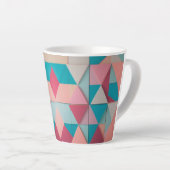 Geometrisches Muster von Pastel - Kleine Latte-Tas Milchtasse (Rechte Ecke)