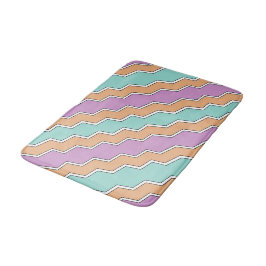 Geometrisches Muster von ZigZag Badematte