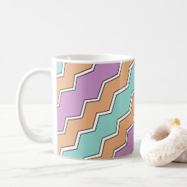 Geometrisches Muster von ZigZag Kaffeetasse