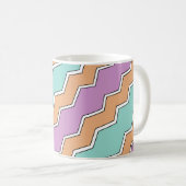 Geometrisches Muster von ZigZag Kaffeetasse (VorderseiteRechts)