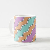 Geometrisches Muster von ZigZag Kaffeetasse (Vorderseite Links)