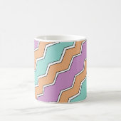 Geometrisches Muster von ZigZag Kaffeetasse (Mittel)