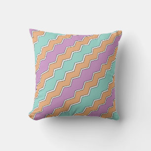 Geometrisches Muster von ZigZag Kissen