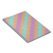 Geometrisches Muster von ZigZag Notizblock (Rechte Seite)