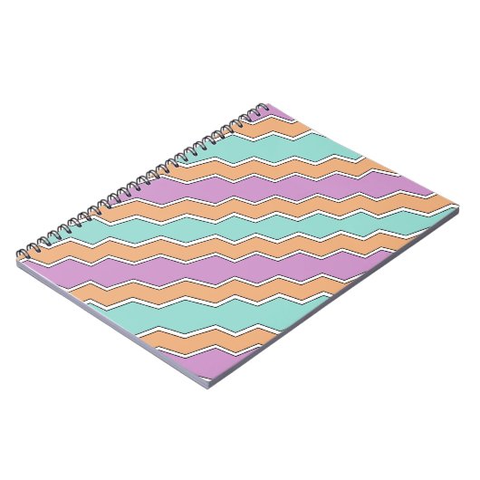 Geometrisches Muster von ZigZag Notizblock (Linke Seite)