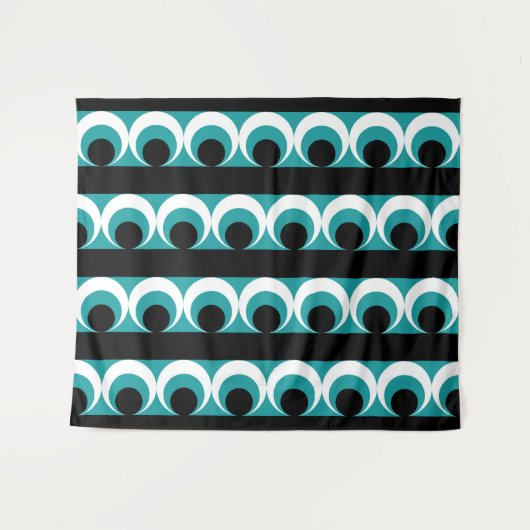 Geometrisches Muster Wandteppich (Vorderseite (Horizontal))