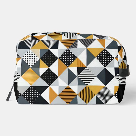 Geometrisches Muster Waschbeutel (Rückseite)