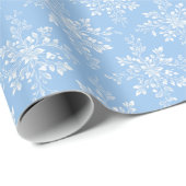 Geometrisches Muster | Winterblüten Geschenkpapier (Rolleneckpunkt)