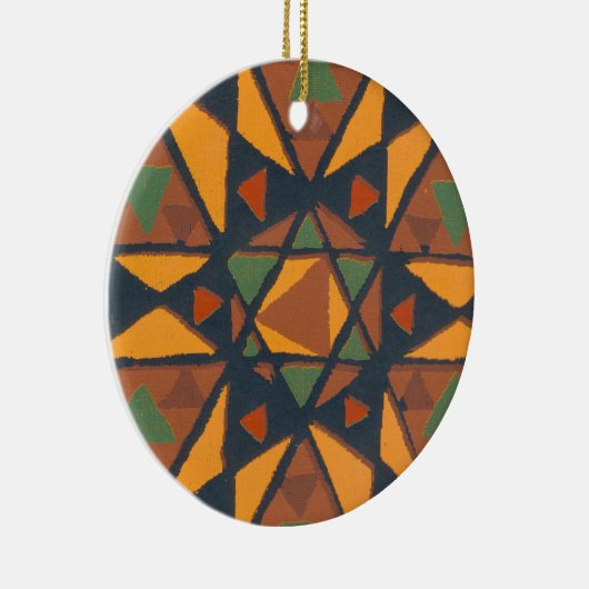 Geometrisches Musterdekor Keramik Ornament (Rechts)