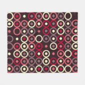 Geometrisches Musterdesign abstrakt, kunstvoll, gr Fleecedecke (Vorderseite (Horizontal))