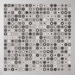 Geometrisches Musterdesign abstrakt, kunstvoll, gr Poster