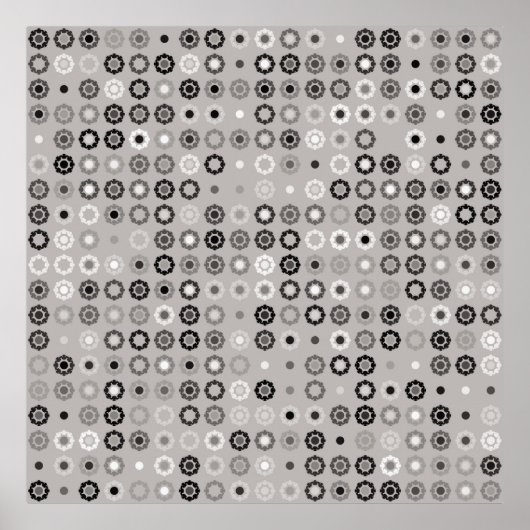 Geometrisches Musterdesign abstrakt, kunstvoll, gr Poster (Vorne)