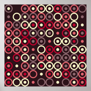 Geometrisches Musterdesign abstrakt, kunstvoll, gr Poster