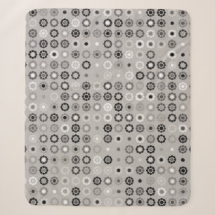 Geometrisches Musterdesign abstrakt, kunstvoll, gr Sherpadecke