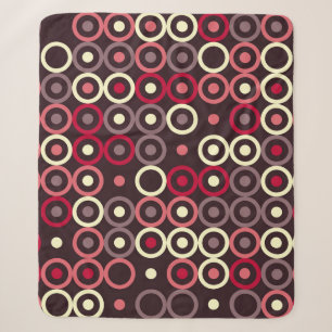 Geometrisches Musterdesign abstrakt, kunstvoll, gr Sherpadecke