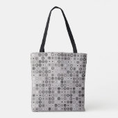 Geometrisches Musterdesign abstrakt, kunstvoll, gr Tasche (Rückseite)