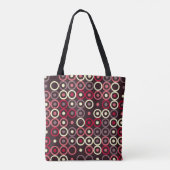 Geometrisches Musterdesign abstrakt, kunstvoll, gr Tasche (Rückseite)