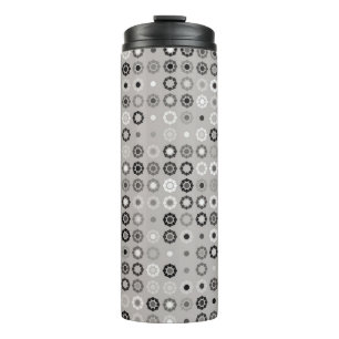 Geometrisches Musterdesign abstrakt, kunstvoll, gr Thermosbecher
