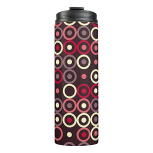 Geometrisches Musterdesign abstrakt, kunstvoll, gr Thermosbecher