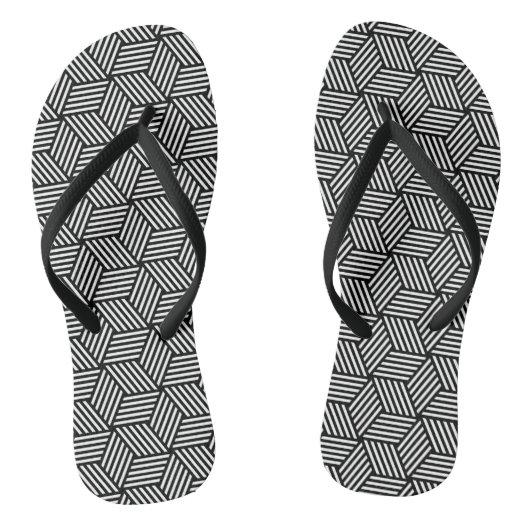 Geometrisches Musterdesign Badesandalen (Fußbett)