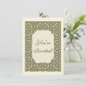 Geometrisches Mustergitter Einladung (Stehend Vorderseite)