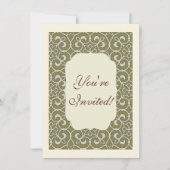 Geometrisches Mustergitter Einladung (Vorderseite)