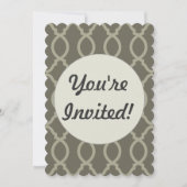 Geometrisches Mustergitter Einladung (Vorderseite)