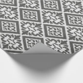 Geometrisches Mustergitter Geschenkpapier (Ecke)