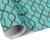 Geometrisches Mustergitter Geschenkpapier (Rolleneckpunkt)