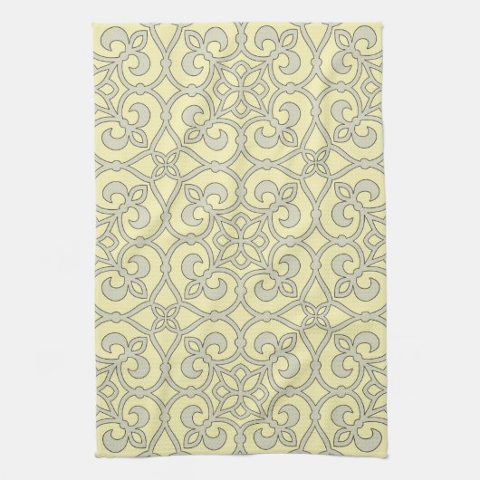 Geometrisches Mustergitter Geschirrtuch (Vertikal)