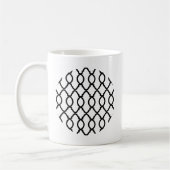 Geometrisches Mustergitter Kaffeetasse (Links)