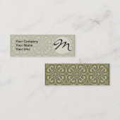 Geometrisches Mustergitter Mini Visitenkarte (Vorne/Hinten)