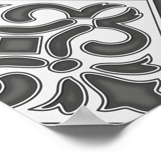 Geometrisches Mustergitter Poster (Ecke)