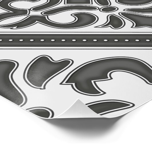 Geometrisches Mustergitter Poster (Ecke)