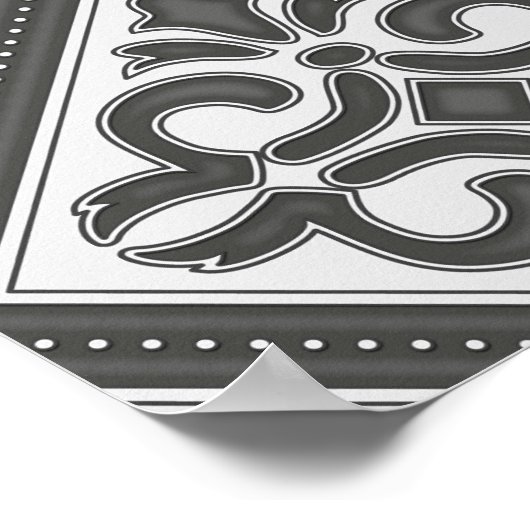 Geometrisches Mustergitter Poster (Ecke)