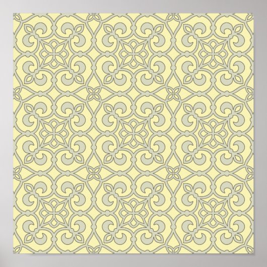 Geometrisches Mustergitter Poster (Vorne)