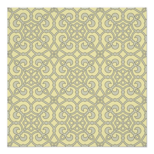 Geometrisches Mustergitter Poster (Vorderseite)